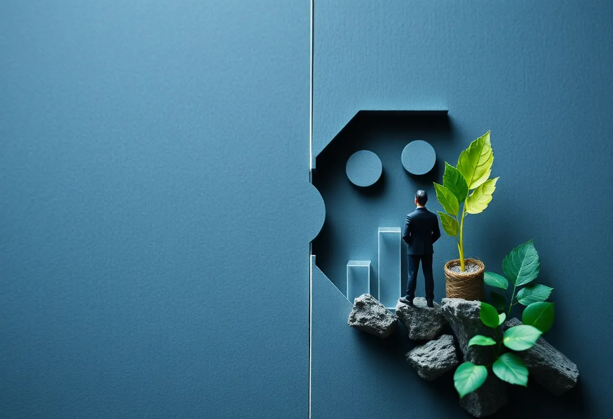 Representation of International Paper corporation's split into two companies.