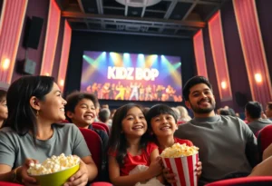 Families enjoying the KIDZ BOP LIVE Concert Movie at the cinema