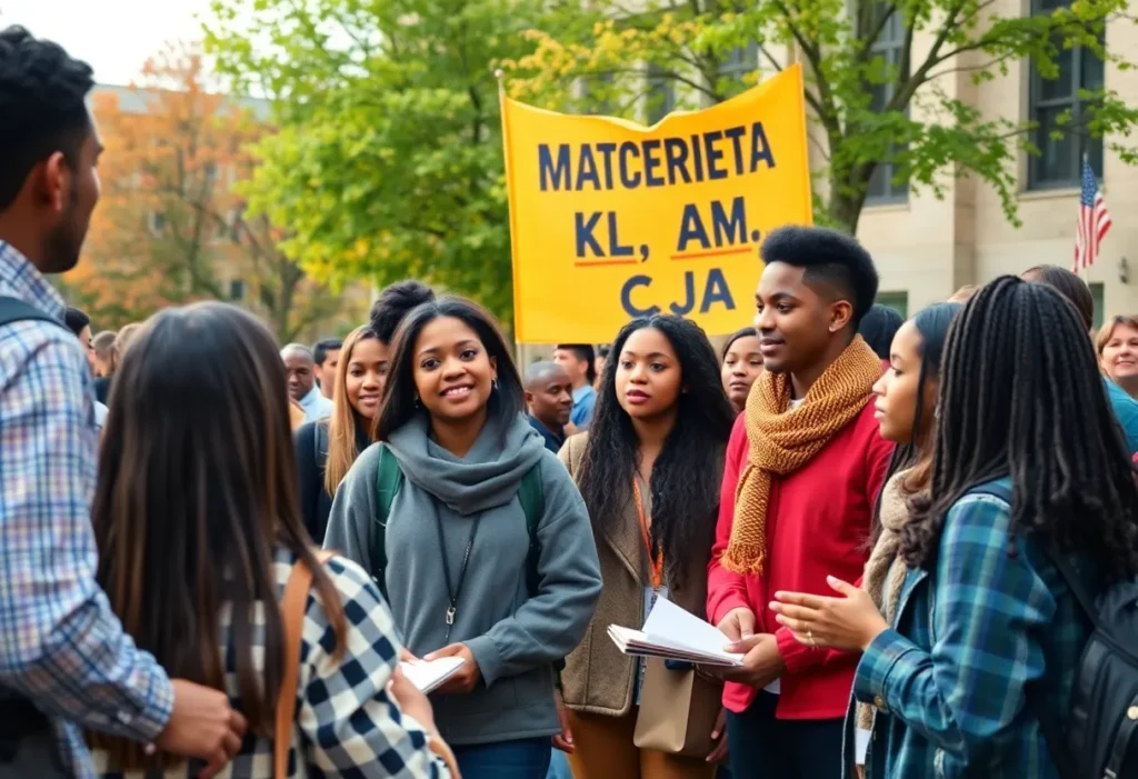 Motivational gathering at LaGrange College for Martin Luther King Jr. Day