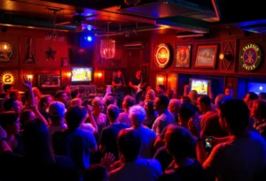Audience enjoying MeanStreek's classic rock concert at Wild Boar Tavern in Knoxville