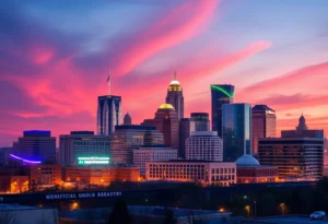 Skyline of Memphis representing financial growth and leadership changes.