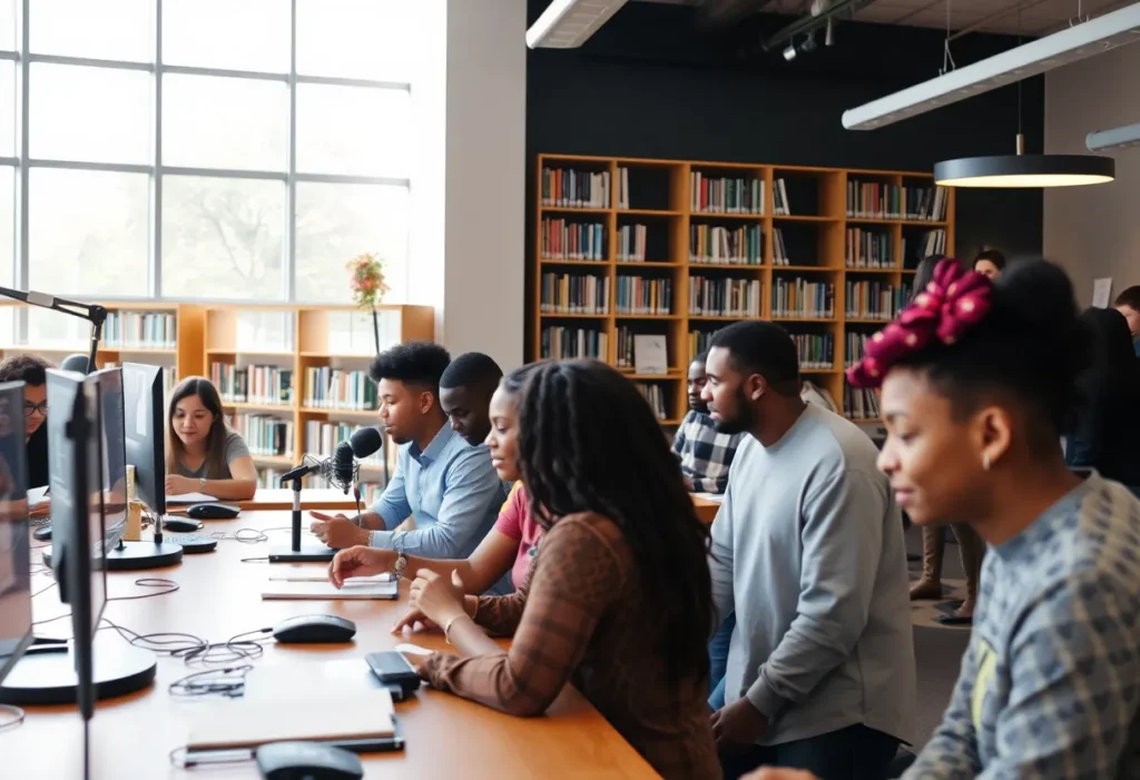 Community members engaging in programs at Memphis Public Library