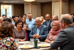 A diverse group of attendees at the Memphis Prayer Breakfast