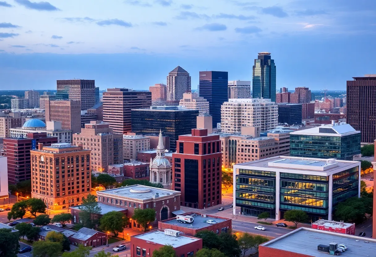 Cityscape of Memphis showcasing real estate growth