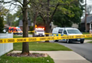 Police presence at a shooting scene in Memphis neighborhood