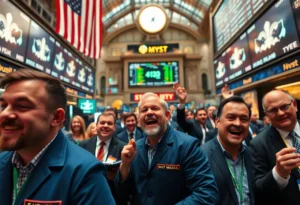 Investors celebrating a stock market rebound in Memphis