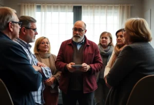 Citizens engaged in a discussion about healthcare fraud prevention