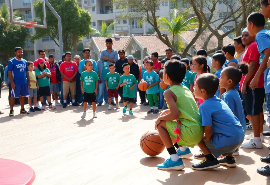 Local youth participating in basketball drills at the Basketball and Bling event in Memphis.