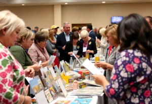 Community members participating in the St. Jude Charity Auction in Lafayette