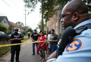 Police presence in Whitehaven neighborhood following a shooting incident