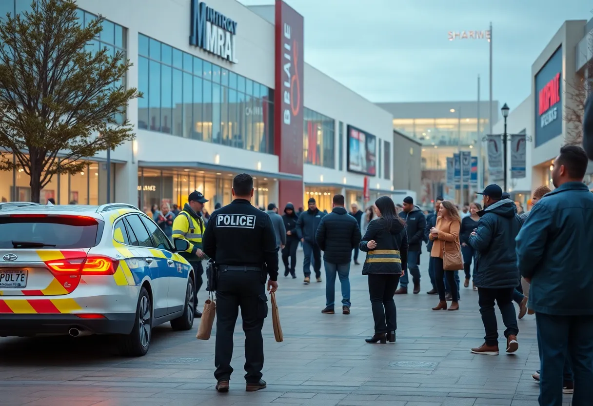 Emergency responders at Wolfchase Galleria after a shooting incident