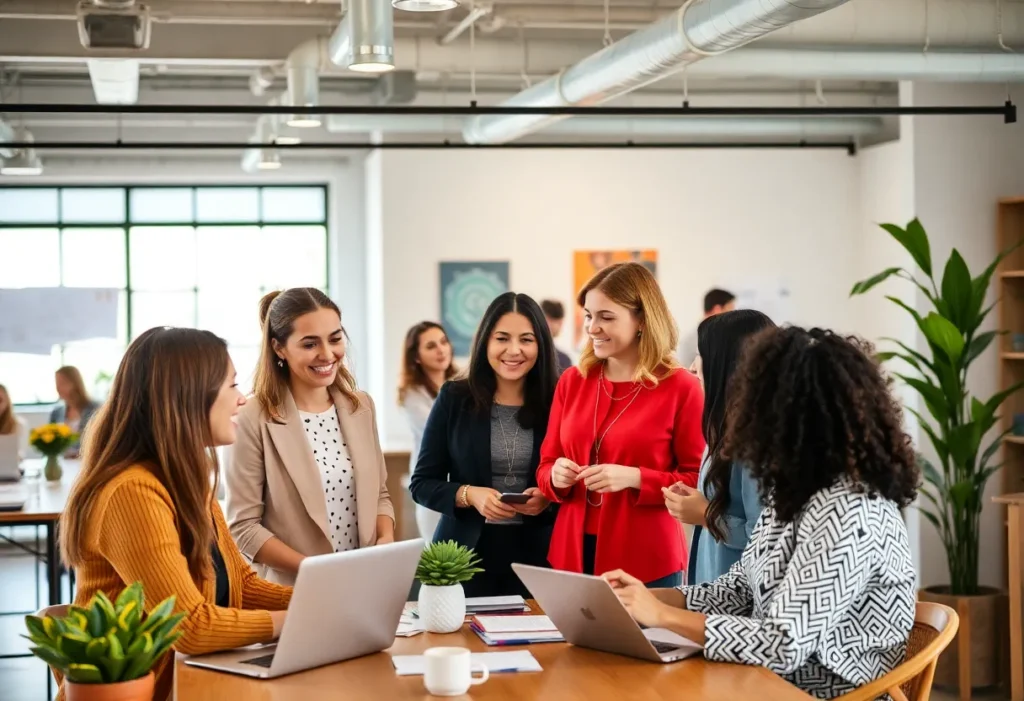 Women entrepreneurs networking and collaborating in Memphis