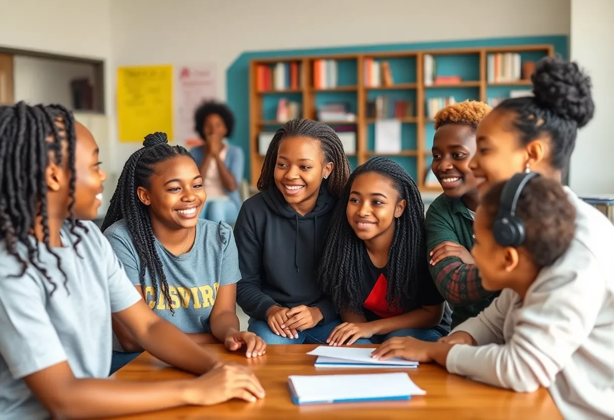 A group of young individuals participating in empowerment programs in Memphis.