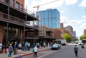 Construction site at Broad Avenue Gateway in Memphis