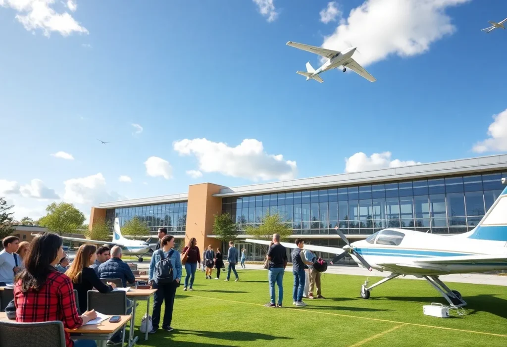 Christian Brothers University campus focused on aviation education.