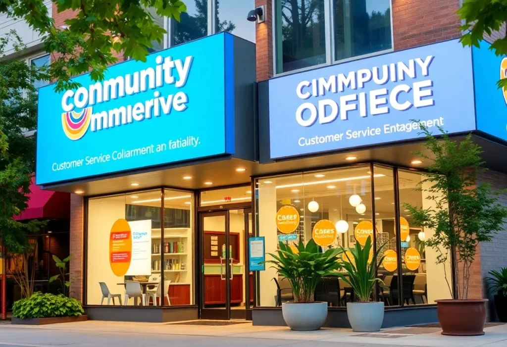 Exterior view of the renovated Whitehaven Community Office