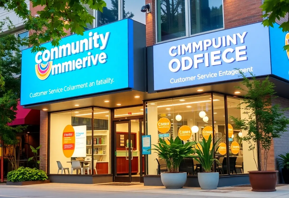 Exterior view of the renovated Whitehaven Community Office