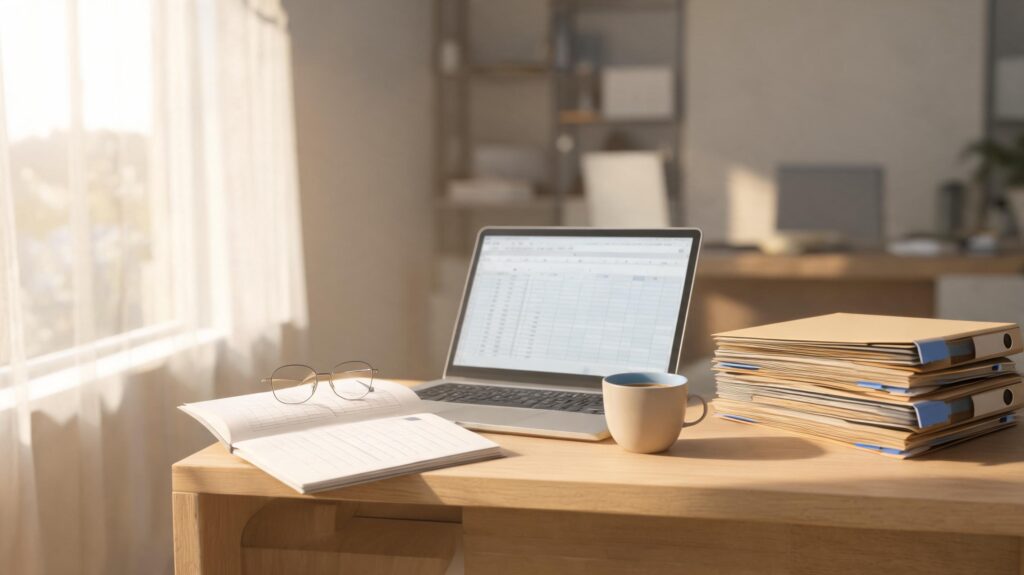 Payroll and tax compliance workspace illustrating multi-state employment processing for Memphis-area organizations