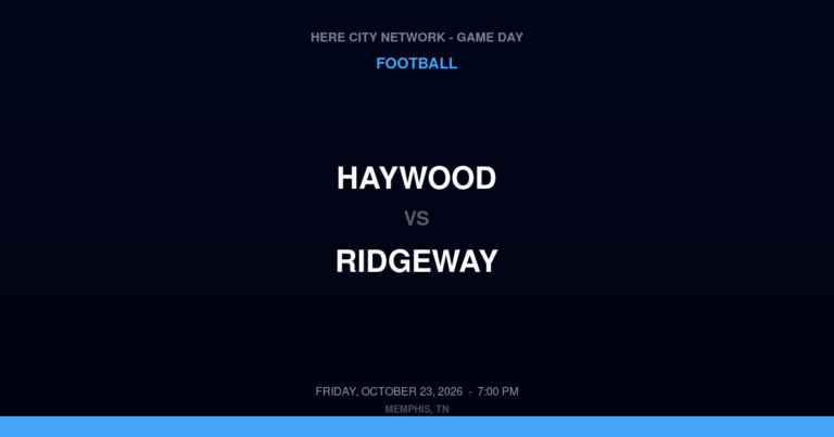 Haywood 60, Ridgeway 0
