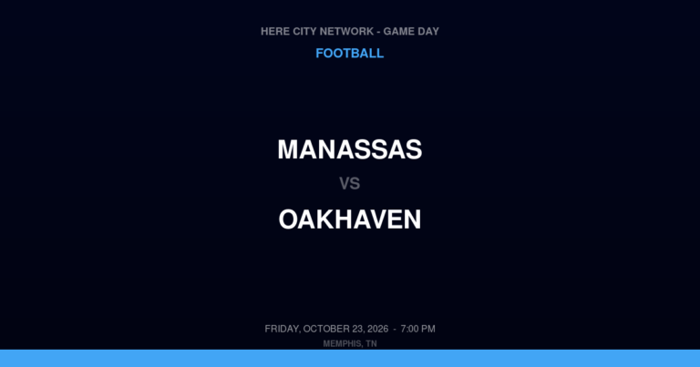 Manassas 20, Oakhaven 43