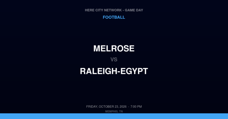 Melrose 50, Raleigh-Egypt 12