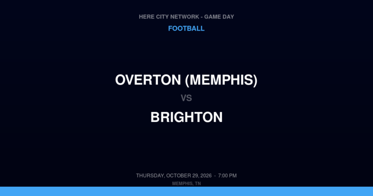 Overton (Memphis) at Brighton